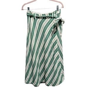 Anthropologie Maeve Franconia Striped Wrap Maxi Skirt Size 6P